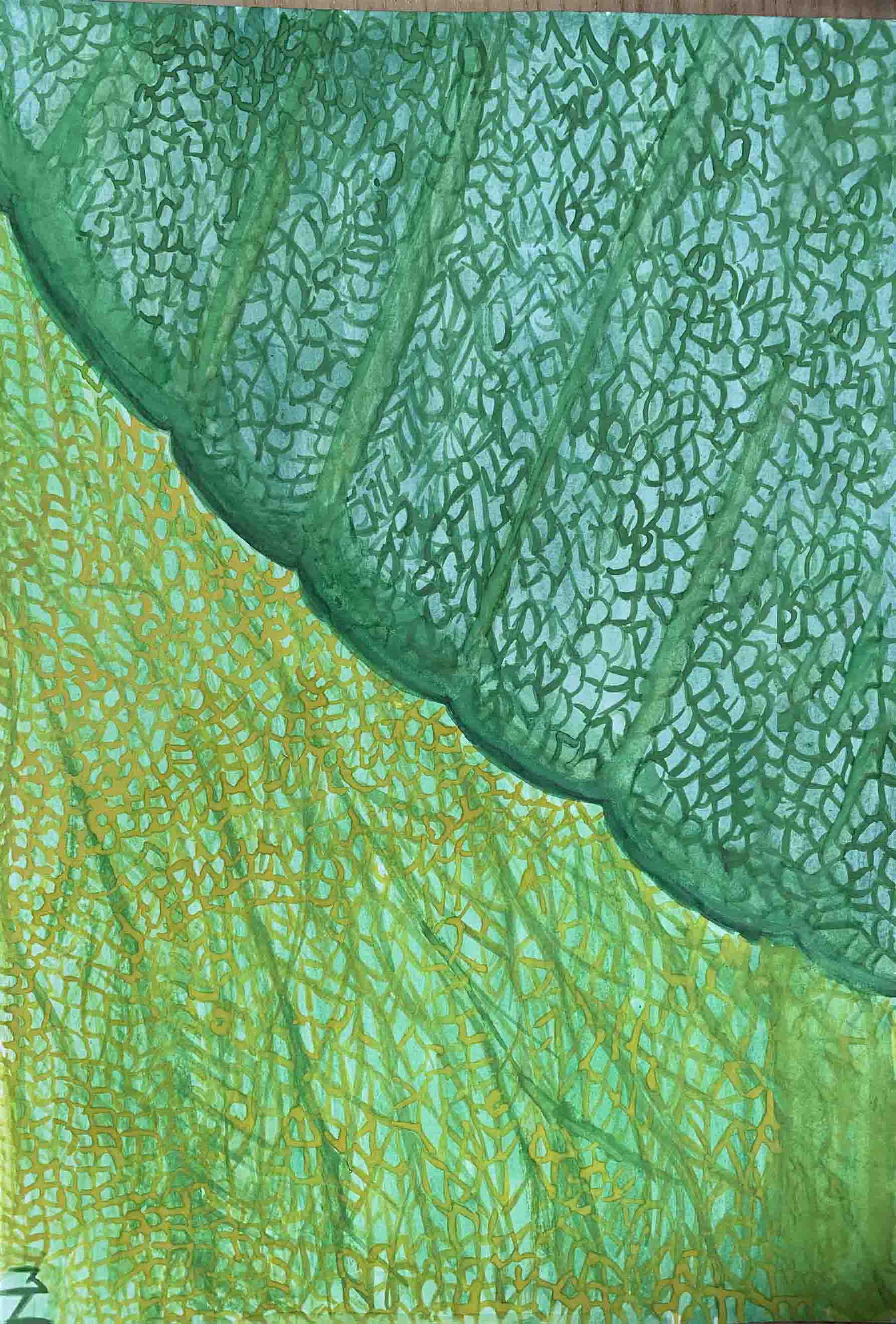 image art abstrait mélange de vert